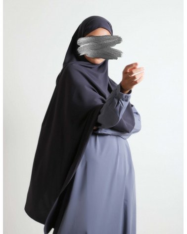 hijab soie de Médine- gris...