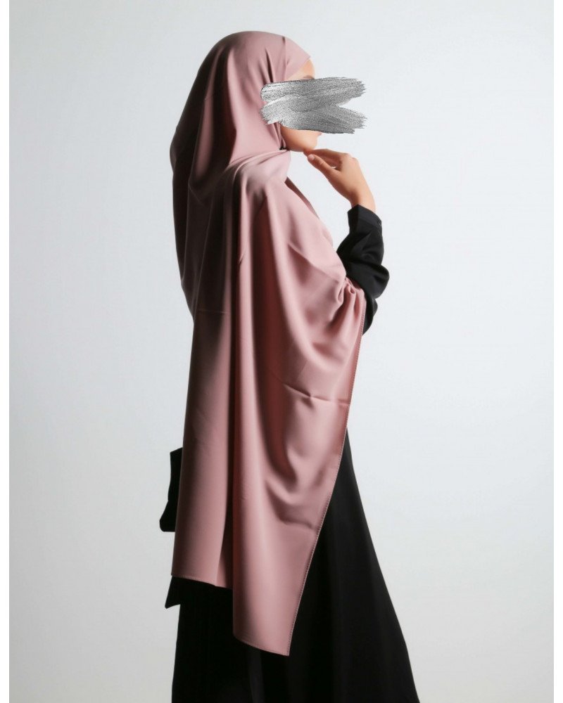 hijab soie de Médine-rose blossom