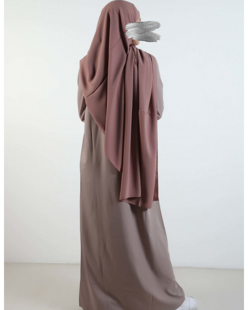 hijab soie de Médine-Rose séchée