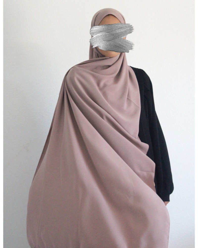 Medine silk Hijab light powdery purple