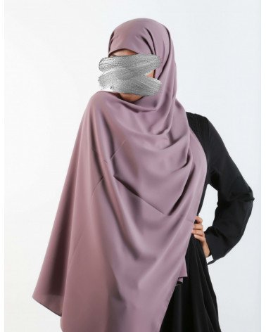 hijab soie de Médine- Mauve...