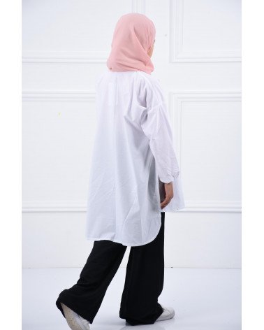 Long Loose-Fit Girls' Shirt