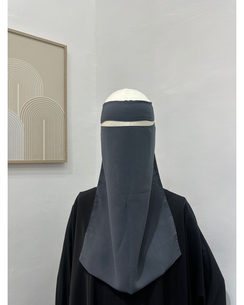 niqab simple en mousseline royale
